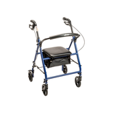 BASIC STEEL ROLLATOR WITH 6" WHEELS, BLUE